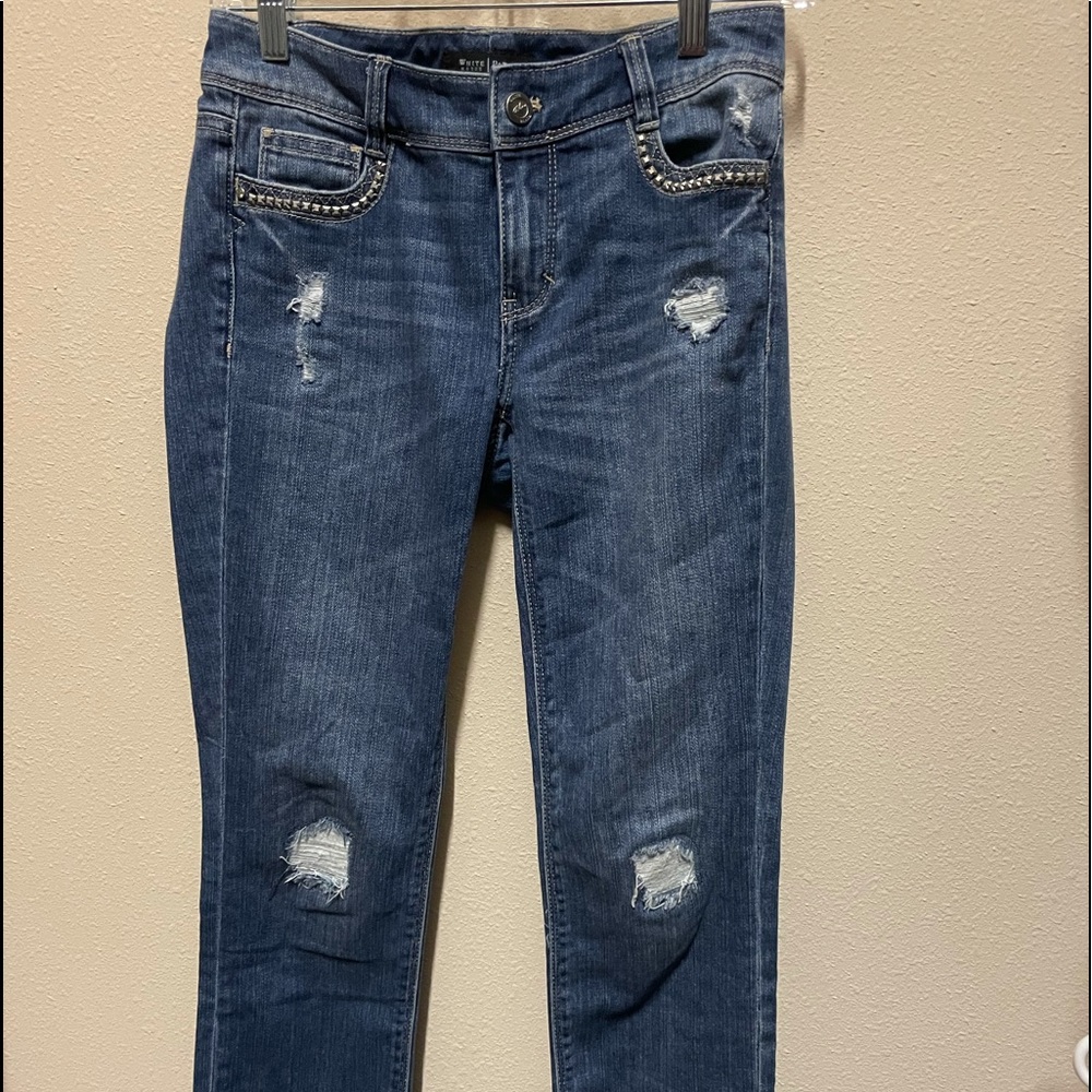 White House black market slim crop cut jeans